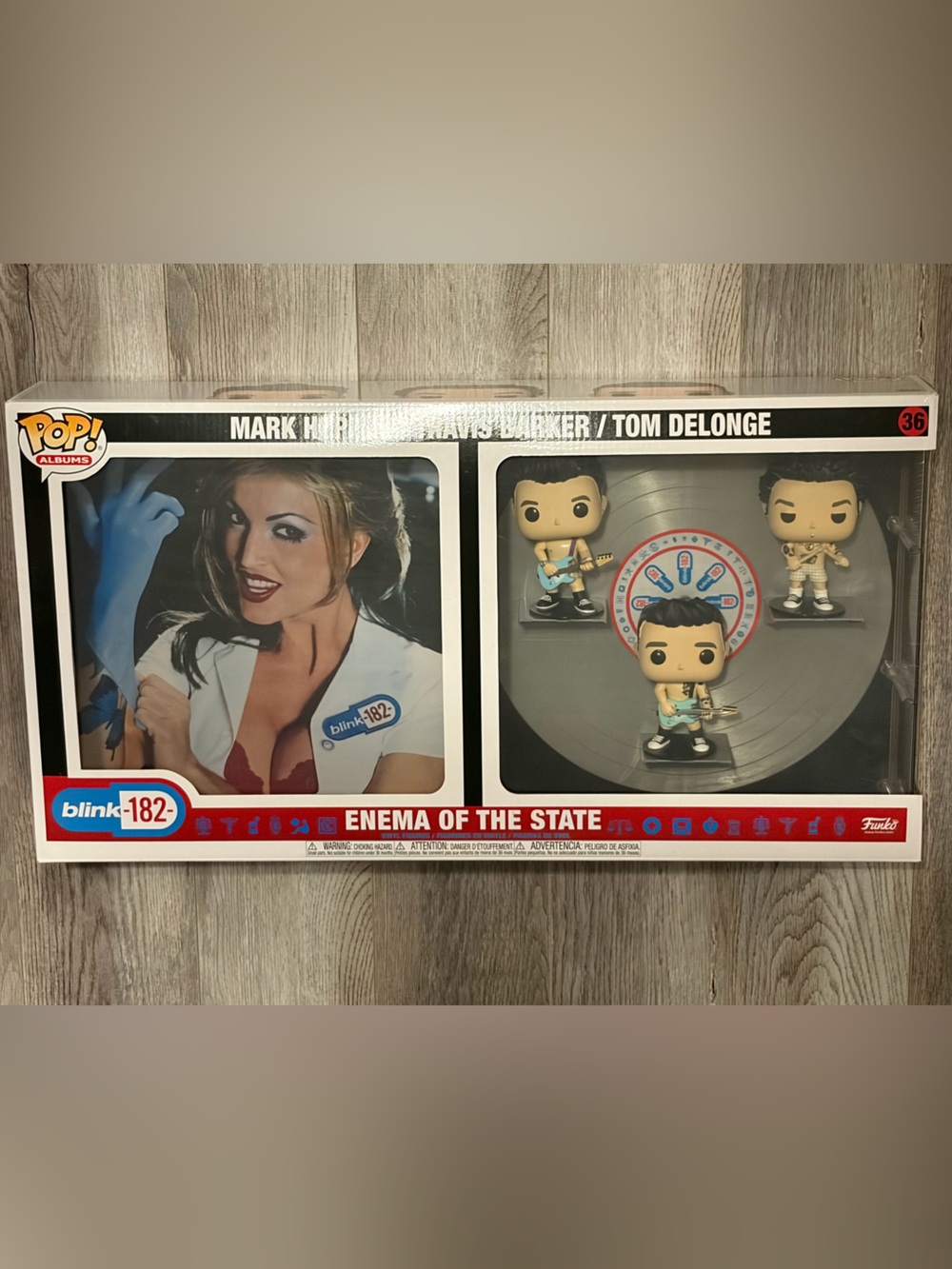 ❤️NOW $50 ❤️ Blink 182 Travis Barker Funko Pop Album Cover w/Case Toy Figure